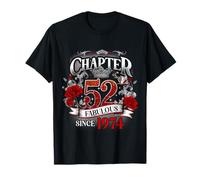 Chapter 52 Fabulous Since 1974 Roses 52nd Birthday Women Maglietta