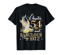 Chapter 54 Fabulous EST 1972 54th Birthday Queen Diamond Maglietta