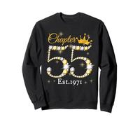 Chapter 55 Fabulous Since 1971 55th Birthday Women Girls Felpa
