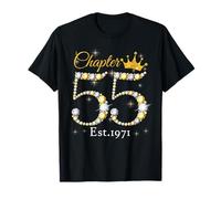 Chapter 55 Fabulous Since 1971 55th Birthday Women Girls Maglietta