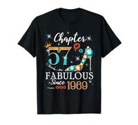 Chapter 57 Fabulous Since 1969 57th Birthday Women Girls Maglietta