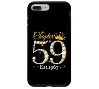Chapter 59 Fabulous EST 1967 59th Birthday Queen Diamond Custodia per iPhone 7 Plus/8 Plus