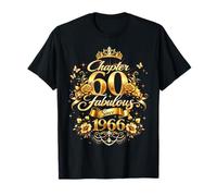 Chapter 60 Fabulous Since 1966 Floral 60th Birthday Women Maglietta