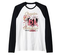 Chapter 61 Fabulous Since 1965 61st Birthday Women Girls Maglia con Maniche Raglan