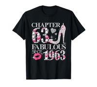 Chapter 63 Fabulous Since 1963 63rd Birthday Women Girls Maglietta