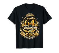 Chapter 64 Fabulous Since 1962 Floral 64th Birthday Women Maglietta