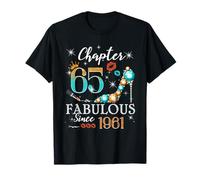 Chapter 65 Fabulous Since 1961 65th Birthday Women Girls Maglietta