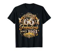 Chapter 65 Fabulous Since 1961 65th Birthday Women Girls Maglietta