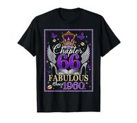 Chapter 66 Fabulous Since 1960 66th Birthday Women Girls Maglietta