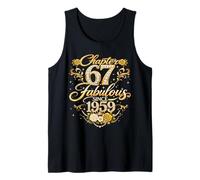 Chapter 67 Fabulous Since 1959 Floral 67th Birthday Women Canotta