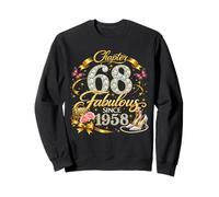 Chapter 68 Fabulous Since 1958 Floral 68th Birthday Women Felpa