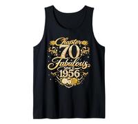 Chapter 70 Fabulous Since 1956 Floral 70th Birthday Women Canotta