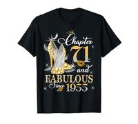 Chapter 71 Fabulous EST 1955 71st Birthday Queen Diamond Maglietta
