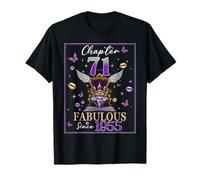 Chapter 71 Fabulous Since 1955 71st Birthday Women Girls Maglietta