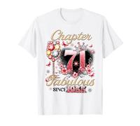 Chapter 71 Fabulous Since 1955 71st Birthday Women Girls Maglietta