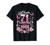 Chapter 71 Fabulous Since 1955 Floral 71st Birthday Women Maglietta