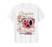 Chapter 80 Fabulous Since 1946 80th Birthday Women Girls Maglietta