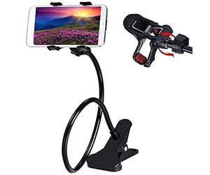 Chapter Seven Porta Cellulare da Tavolo,Universale Collo Oca Supporto Cellulare Porta con Braccio Regolabile e Rotazione di 360 Gradi Supporto Stand da 4'' a 7.2 ''