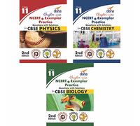 Chapter-wise NCERT + Exemplar Solutions for CBSE Class 11 PCB (Set of 3 Books)