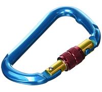 Chapuis 912 ab moschettone a linguetta con vite di sicurezza alluminio anodizzato carico di lavoro indicativa, Blu, 110 mm/diametro 11 mm