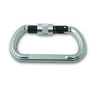 Chapuis 915ag - Moschettone anodizzato con viti di sicurezza, 110 mm, diametro 11 mm, colore: Grigio