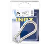 Chapuis POI8 Moschettone pompiere - Acciaio inossidabile - 283 kg - Diametro 8 mm - Lunghezza 80 mm