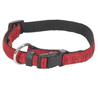 CHAPUIS SELLERIE - Collare regolabile con cinghia tubolare imbottita in nylon, per cane, larghezza 20 mm, lunghezza 35-60 cm, taglia M