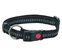 CHAPUIS SELLERIE - Collare regolabile con cinghia tubolare imbottita in nylon per cani, larghezza 20 mm, lunghezza 35-60 cm, taglia M