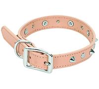 CHAPUIS SELLERIE SLA046 Collare per Cani - Similpelle Naturale con Borchie - Larghezza 25 mm - Lunghezza 55 cm - Misura L