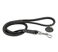 CHAPUIS SELLERIE SLA661 Guinzaglio rotondo SOFT per cani - Cuoio nero - Diametro 8 mm - Lunghezza 1,22 m - Misura S