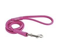 CHAPUIS SELLERIE SLA688 Guinzaglio rotondo GLAMOUR per cani - Cuoio rosa - Diametro 10 mm - Lunghezza 1,22 m - Misura M