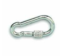 Chapuis VPV2 Moschettone a vite - Acciaio zincato - 120 kg - Diametro 8 mm - Lunghezza 80 mm