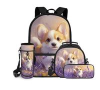 chaqlin Borsa da scuola per ragazze borsa termica per il pranzo per ragazzi astuccio per bottiglie d'acqua borsa per il pranzo a prova di perdite Custodia per il pranzo per il ritorno a scuola zaino