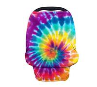 Chaqlin - Coprisedile multiuso per allattamento al seno, in 3D, colorato, con tintura a tinta unita, per seggiolino auto, per bambini e ragazze, per la spesa, seggiolone, passeggino, sciarpa infinito