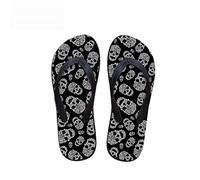 chaqlin Sandali da spiaggia unisex per adulti, pantofole da doccia, casual, mocassini da passeggio da donna, Teschio 6, 41 EU