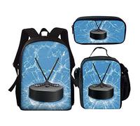 chaqlin Set di zaini per bambini con borsa a tracolla + portapranzo + astuccio per bambini, Design-03, Taglia unica, Set di zaini per la scuola