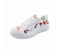 chaqlin Sneakers Donna Scarpe da Corsa Casual Infermiera Scarpe da Ginnastica Carine Scarpe da Escursionismo con Lacci Leggere Taglia 43
