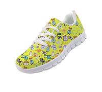 Chaqlin Unisex Adulto Scarpe Da Corsa Palestra Fitness Scarpe Escursionismo Camminare Scarpe Cartoon Infermiera Orso Dottore Design Appartamenti Moda Scarpe, (Orsetto infermiera 4), 37 EU