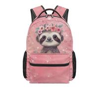 chaqlin Zaino per la scuola per bambini, 43 cm, per ragazzi e ragazze, 8-12 anni, per scuola elementare, Carino bradipo, L, Casual