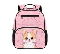 chaqlin Zaino scolastico per bambini, 12 l, piccolo zaino per libri, zaino carino per scuola materna, Simpatica stampa con gatti, M, Preppy