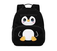 chaqlin Zaino scolastico per bambini, per il rientro a scuola, 12 l, per libri in età prescolare, per bambini dai 4 ai 6 anni, Pinguino., M, Preppy