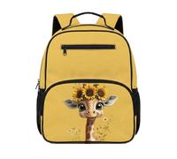 chaqlin Zaino scolastico per bambini, per il rientro a scuola, 12 l, per libri in età prescolare, per bambini dai 4 ai 6 anni, Graziosa giraffa., M, Preppy