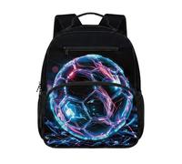 chaqlin Zaino scolastico per bambini, per il rientro a scuola, 12 l, per libri in età prescolare, per bambini dai 4 ai 6 anni, Calcio, M, Preppy