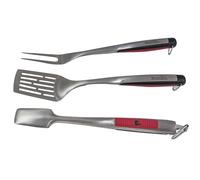 Char-Broil 140 767 - Set Utensili 3 Pezzi Comfort Grip, Acciaio Inox.