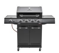 Char-Broil Barbecue a Gas Advantage CORE B 4 con Bruciatore Laterale | Ideale per +6 persone, Facile da pulire, Calore uniforme, Griglie in ghisa rivestita, Griglia scaldavivande, Maniglie comfort