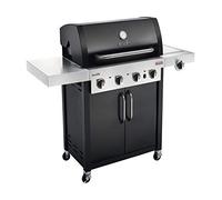 Char-Broil Professional Serie 4400 B - Griglia Barbecue a Gas con 4 Fuochi con Tecnologia TRU-Infrared e Fuoco Laterale, Finitura Nera