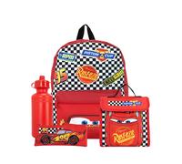 Character Character Cars - Set da 4 pezzi con zaino one rosso