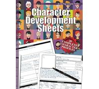 Character Development Sheets (Vector Heads): 20, Six-Page Character Profiles for Screenwriters, Authors & World Builders, 8.5"x11"