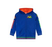 Character Felpa con cappuccio in cotone 100% con zip e personaggio Super Mario 146152cm blu