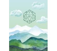 Character Journal: DnD RPG notebook - with character sheets, quest tracker and more: Mountains Theme